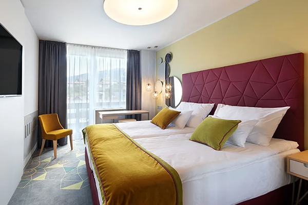 Standard double room with balcony and mountain view